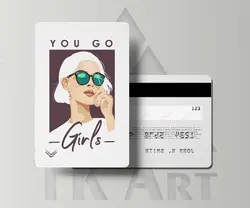 استیکر کارت you go girls