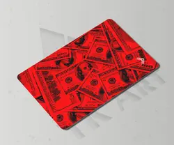 استیکر کارت دلار قرمز