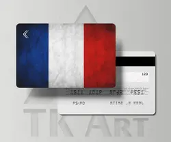 استیکر کارت پرچم فرانسه
