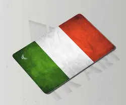 استیکر کارت پرچم ایتالیا
