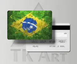 استیکر کارت پرچم برزیل