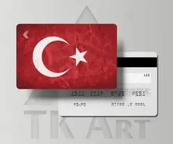 استیکر کارت پرچم ترکیه