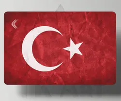 استیکر کارت پرچم ترکیه