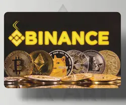 استیکر کارت طرح بایننس