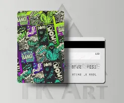 استیکر کارت فانتزی سبز