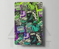 استیکر کارت فانتزی سبز