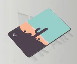 استیکر کارت مینیمال کاکتوس