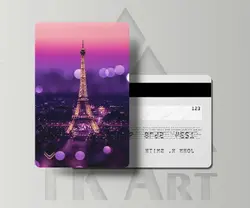 برچسب کارت طرح فانتزی برج ایفل