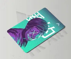 ست استیکر کارت سایبرپانک