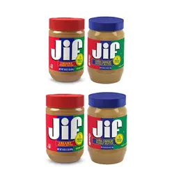 کره بادام زمینی جیف پک ۴ عددی ( Jif )