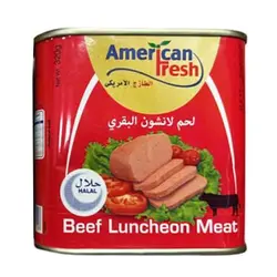 کنسرو کالباس گوشت گاو آمریکن فرش 320 گرم ( American Fresh )