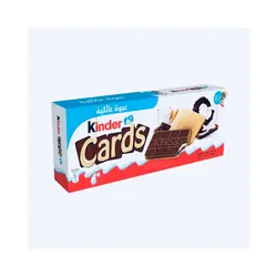 ویفر شکلات کیندر کاردز بسته 10 تایی ( Kinder cards )