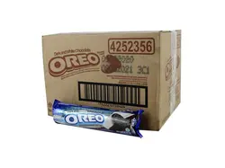 بیسکوییت اورئو کرمدار وانیل و شکلات کارتن 24 تایی ( Oreo )
