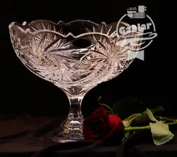 کاسه پایه دار کریستال خورشیدی max