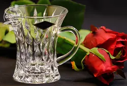 استکان چاي خوري کريستال بوهميا