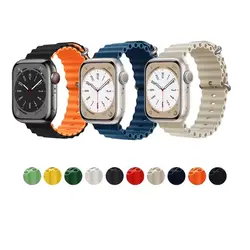 بند اوشن اپل واچ سایز 38 40 41 Ocean Strap رنگبندی کامل