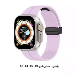 بند سیلیکون مگنت اپل واچ سایز 42-44-45-49 تمام سری ها اصلی