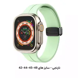بند سیلیکون مگنت اپل واچ سایز 42-44-45-49 تمام سری ها اصلی