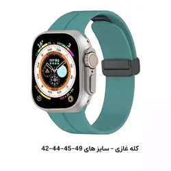 بند سیلیکون مگنت اپل واچ سایز 42-44-45-49 تمام سری ها اصلی