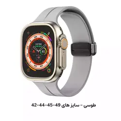 بند سیلیکون مگنت اپل واچ سایز 42-44-45-49 تمام سری ها اصلی