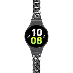 بند کارتیر نگین دار سامسونگ گلکسی واچ 4 - 5 - 6