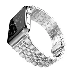 بند فلزی اپل واچ سایز 42/44/45/49 طرح رولکس 7 مهره - رنگبندی