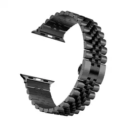 بند فلزی اپل واچ سایز 38/41/42 طرح رولکس 5 مهره تنوع رنگبندی