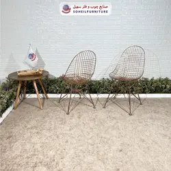 صندلی ایفلی فلزی درختی ضد زنگ مدرن مدل پاپیتال سهیل
