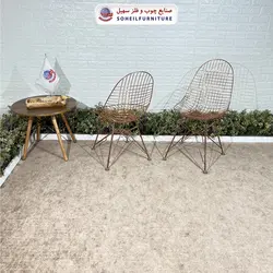 صندلی ایفلی فلزی درختی ضد زنگ مدرن مدل پاپیتال سهیل