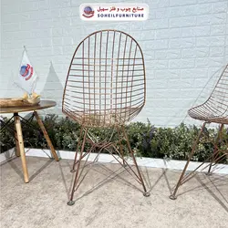 صندلی ایفلی فلزی درختی ضد زنگ مدرن مدل پاپیتال سهیل