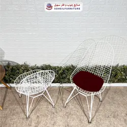 صندلی ایفلی فلزی درختی ضد زنگ مدرن مدل پاپیتال سهیل