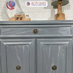 جاکفشی چوب و MDF کشو دار مدل 132 سهیل (روکش طبیعی چوب بلوط)