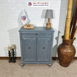 جاکفشی چوب و MDF کشو دار مدل 132 سهیل (روکش طبیعی چوب بلوط)