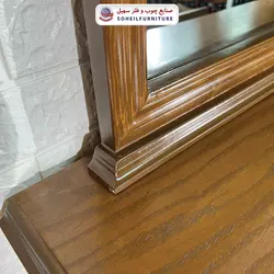 آینه کنسول چوبی سلطنتی کلاسیک مدل 132 سهیل(روکش طبیعی چوب بلوط)