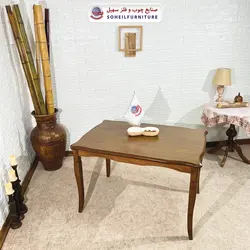میز ناهارخوری چوبی 4نفره و 6نفره مدل ویکتوریا سهیل (چوب سوپر راش گرجستان)