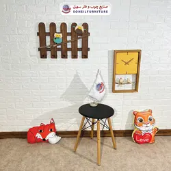 میز جلومبل-بغل مبل مدل میز کودک گرد کوچک چوب و MDF سهیل
