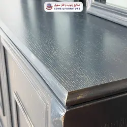 آینه کنسول چوبی مدرن مدل 130 سهیل(روکش طبیعی چوب بلوط)