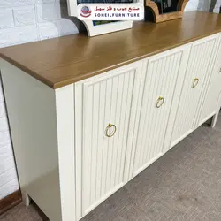 آینه کنسول چوبی مدرن مدل 141 سهیل(روکش طبیعی چوب بلوط)