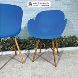 صندلی چوبی ایفلی مدرن مدل صدف دسته دار سهیل (صندلی فایبرگلاس نشکن)