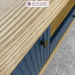 میز تلویزیون مدرن چوب و MDF مدل 104 سهیل (روکش طبیعی چوب بلوط)