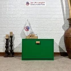 جاکفشی داشبوردی روکش چوب بلوط یک طبقه مدرن تمام ام دی اف MDF سهیل