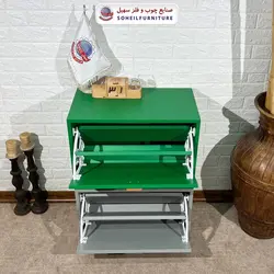 جاکفشی داشبوردی روکش چوب بلوط یک طبقه مدرن تمام ام دی اف MDF سهیل