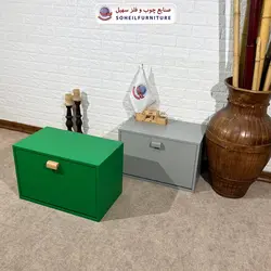 جاکفشی داشبوردی روکش چوب بلوط یک طبقه مدرن تمام ام دی اف MDF سهیل