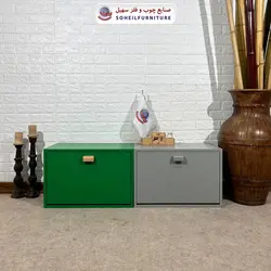 جاکفشی داشبوردی روکش چوب بلوط یک طبقه مدرن تمام ام دی اف MDF سهیل