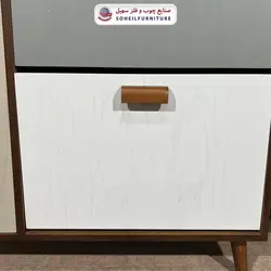 جاکفشی داشبوردی بغل بازشو روکشی سهیل (روکش طبیعی چوب بلوط)