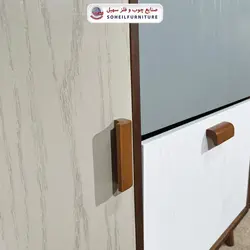 جاکفشی داشبوردی بغل بازشو روکشی سهیل (روکش طبیعی چوب بلوط)