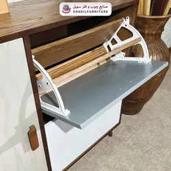 جاکفشی داشبوردی بغل بازشو روکشی سهیل (روکش طبیعی چوب بلوط)