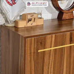 جاکفشی مگنتی مدرن تمام ام دی اف MDF مدل لت پروفیلی سهیل( جاکفشی طوسی)