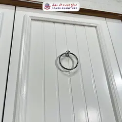 جاکفشی چوب و MDF مدل 141 سهیل (جاکفشی گردویی کرم روکش طبیعی چوب بلوط)