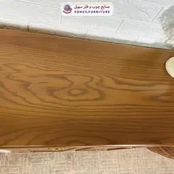 جاکفشی چوب و MDF مدل 141 سهیل (جاکفشی گردویی کرم روکش طبیعی چوب بلوط)